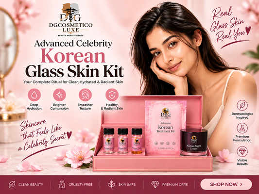 Advanced Celebrity Korean Glass Skin Kit by DGCOSMETICOLUXE with complete skincare products